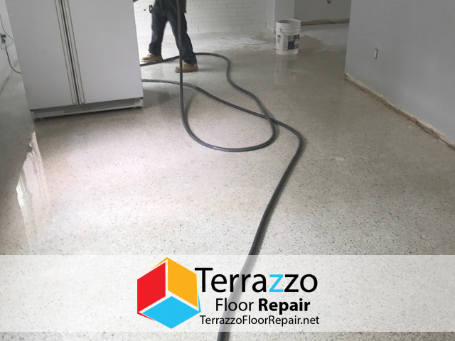 Terrazzo Tile Floor Repaired Palm Beach